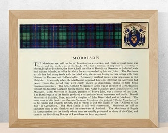 Clan Morrison Vintage Poster
