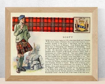 Cartel de Clan Scott Vintage