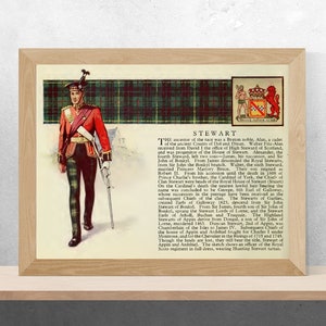 Clan Stewart Vintage Poster