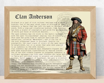 Clan Anderson Vintage Poster