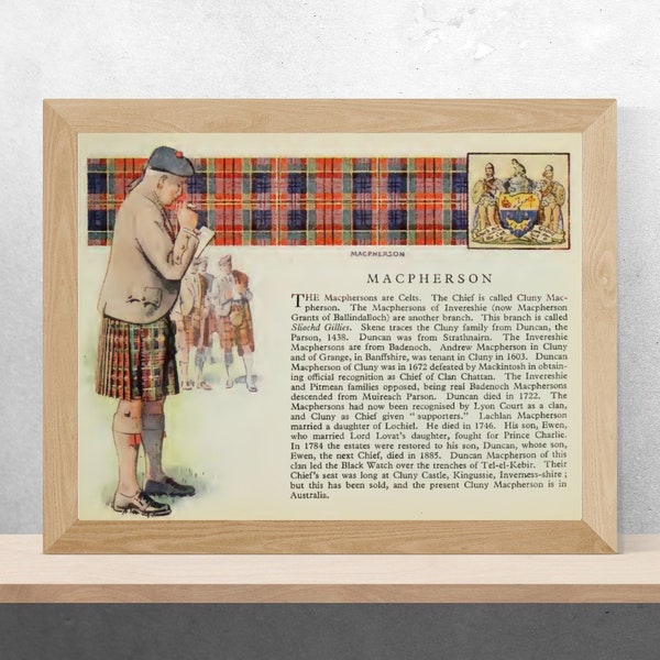 Clan MacPherson Vintage Poster