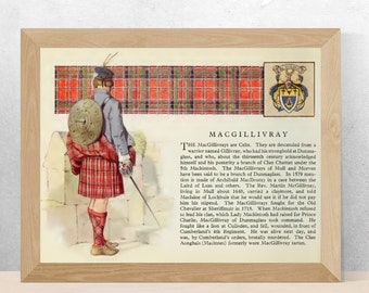 Clan MacGillivray Vintage Poster