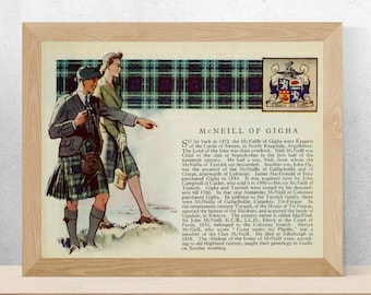 Clan MacNeill of Gigha  Vintage Poster