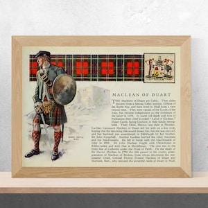 Clan MacLean Vintage Poster