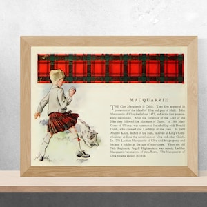 Clan MacQuarrie Vintage Poster