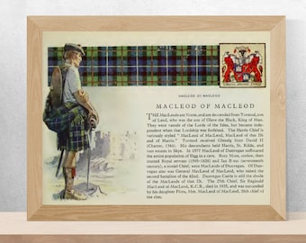 Clan MacLeod Vintage Poster