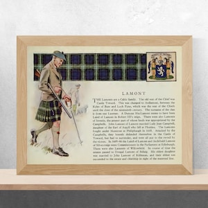 Clan Lamont Vintage Poster image 1