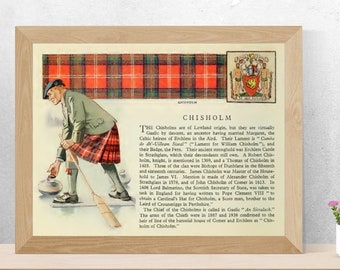 Clan Chisholm Vintage Poster