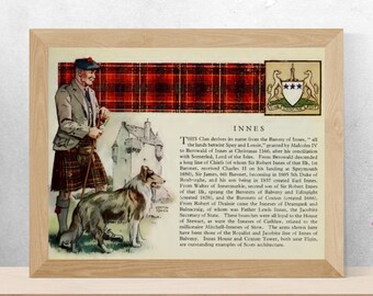 Clan Innes Vintage Poster