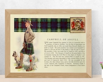 Clan Campbell of Argyll History Poster