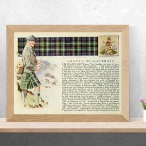 Clan Graham of Montrose Vintage Poster image 1