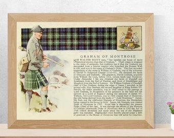 Clan Graham van Montrose Vintage Poster
