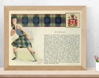 Clan Dundas Vintage Poster