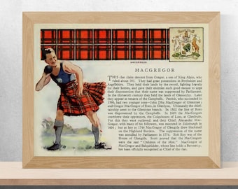 Clan MacGregor Vintage Poster