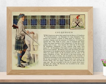 Clan Colquhoun Vintage Poster