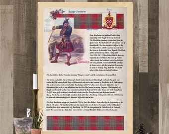 Clan MacAulay Vintage Poster