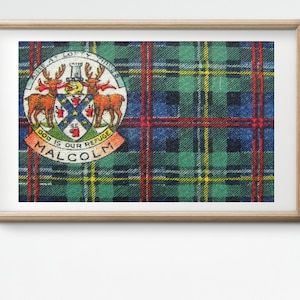 Clan Malcolm Vintage Cartel / bandera