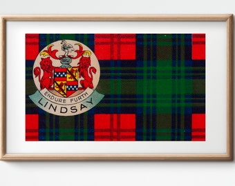 Plakat/flaga vintage klanu Lindsay