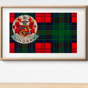Clan LIndsay Vintage Poster/flag