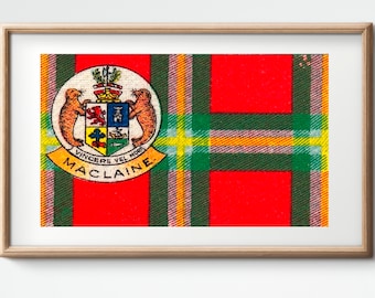 Pôster/bandeira vintage do clã MacLaine