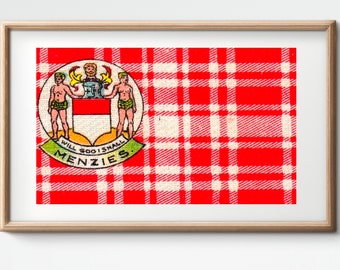 Clan Menzies Vintage Poster/flag