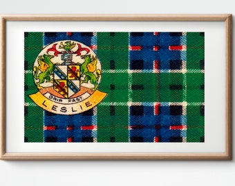 Clan Leslie Vintage Poster/flag