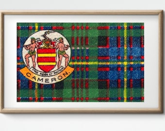 Affiche/drapeau vintage de Clan Cameron