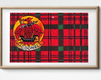 Clan MacDonell Vintage Poster/flag