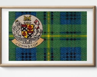 Clan Johnston Vintage Poster/flag