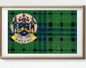 Clan Fergusson or Ferguson Vintage Poster/flag