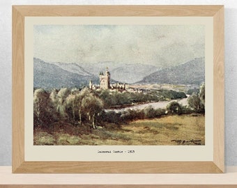 Balmoral Castle – 1915 Painting Print (Digital Download)