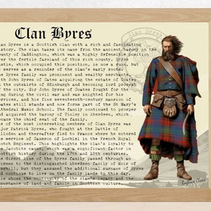 Clan Byres Vintage Poster
