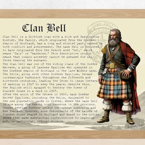 Clan Bell Vintage Poster