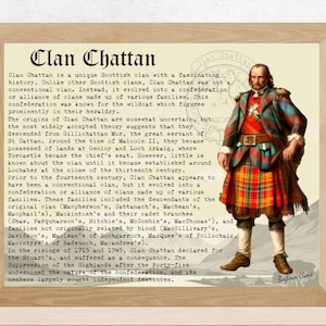Clan Chattan Scottish History Poster