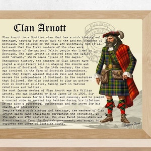 Clan Arnott Vintage Poster