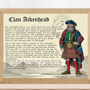 Clan Aikenhead Vintage Poster