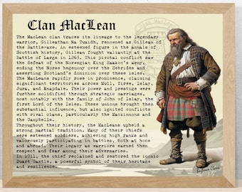 Poster vintage del clan MacLean