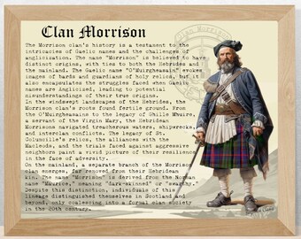 Morrison Scottish Clan History Poster