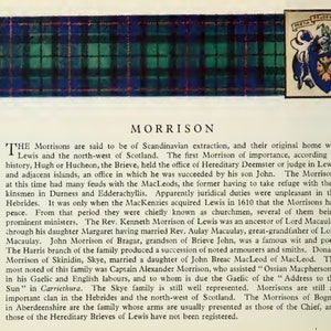 Clan Morrison Vintage Poster image 2