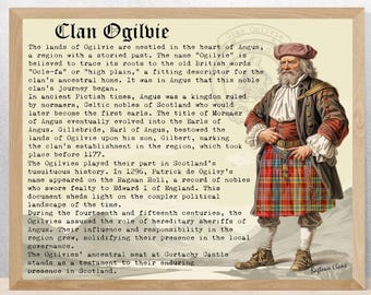 Clan Ogilvie Scottish History Poster