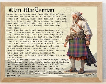 Clan MacLennan Vintage Poster
