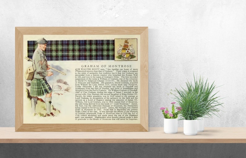 Clan Graham of Montrose Vintage Poster image 1