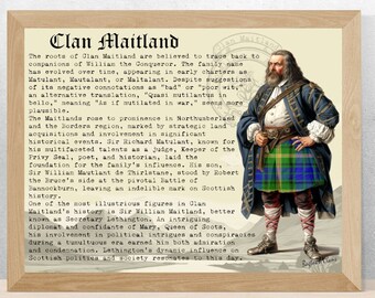 Maitland Scottish Geschichtsposter