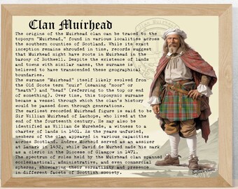 Muirhead skotsk klanhistoria poster