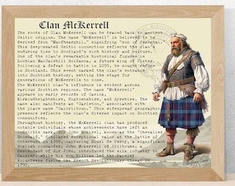 Poster della storia del clan scozzese Mckerrel