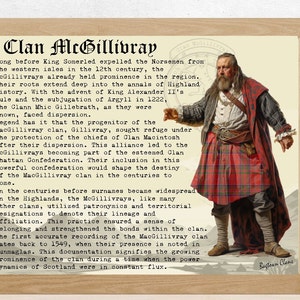 Clan McGillivray Scottish History Poster