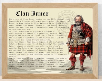 Clan Innes Schotse geschiedenisposter