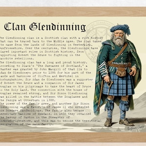 Clan Glendinning Scottish History Poster