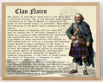 Schotse geschiedenisposter Clan Nairn