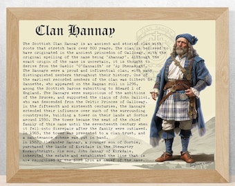 Clan Hannay Scottish History Poster